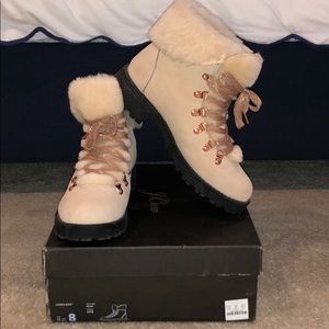 J. Crew Cream Snow Boots